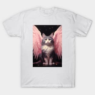 Guardian Cat Angel Poster T-Shirt